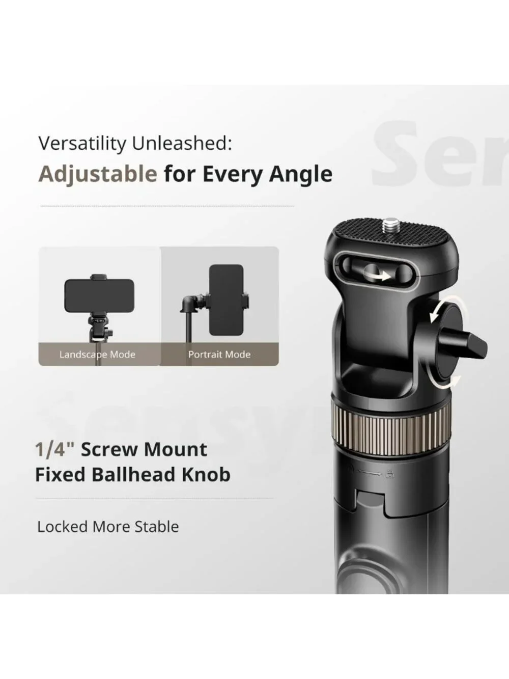 72” Extendable Tripod & Selfie Stick for All Smartphones, Detachable Phone